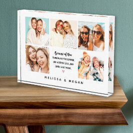 Moderne beste Freunde 5 Foto Collage Block