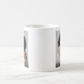 Moderne beste Freunde BFF-Foto-Schrift Kaffeetasse (Mittel)