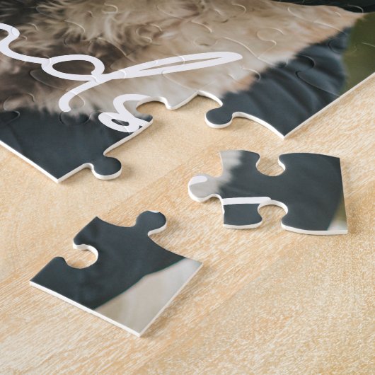 Moderne beste Freunde Dog Man Puzzle (Seite)