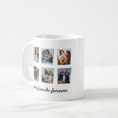 Moderne beste Freunde für immer 6 Foto Collage Thr Kaffeetasse (Vorderseite Links)