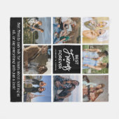 Moderne beste Freunde für immer 8 Foto Collage Fleecedecke (Vorderseite (Horizontal))