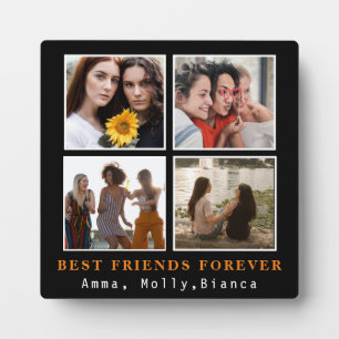 Moderne beste Freunde für immer FotoCollage Best Fotoplatte