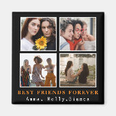 Moderne beste Freunde für immer FotoCollage | Best Magnet (Vorne)
