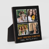 Moderne beste Freunde für immer Fotocollage Bestie Fotoplatte (Vorderseite)