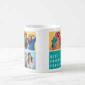 Moderne beste Freunde für immer FotoCollage Kaffeetasse (Mittel)
