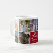 Moderne beste Freunde für immer FotoCollage Kaffeetasse (Vorderseite Links)
