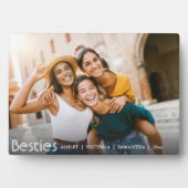 Moderne beste Freunde für immer Freundschaft Fotoplatte (Vorderseite)