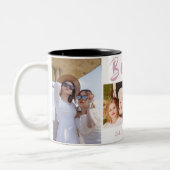 Moderne BESTE FREUNDIN 4-Foto Collage Tasse (Links)