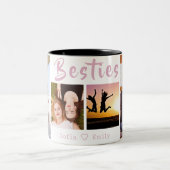 Moderne BESTE FREUNDIN 4-Foto Collage Tasse (Mittel)
