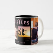 Moderne BESTE FREUNDIN 4-Foto Collage Tasse (VorderseiteRechts)