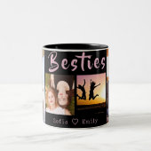 Moderne BESTE FREUNDIN 4-Foto Collage Tasse (Mittel)