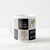 Moderne BESTE FREUNDIN Besties FotoCollage Kaffeetasse (Vorderseite Links)