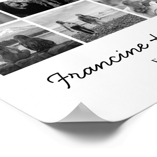 Moderne BESTE FREUNDIN Die besten Freunde FotoColl Poster (Ecke)