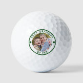 Moderne BESTE GRANDPA PAR Foto Golf Balls Golfball (Vorderseite)
