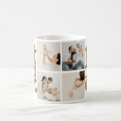 Moderne beste Hund Papa Foto Kaffeetasse (Mittel)