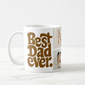 Moderne beste Hund Papa Foto Kaffeetasse (Links)