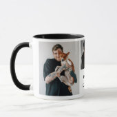 Moderne beste Hund-Vater-Foto Tasse (Links)