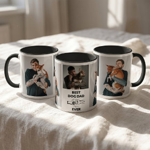 Moderne beste Hund-Vater-Foto Tasse