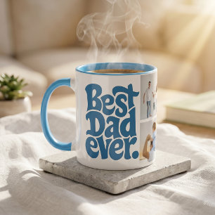 Moderne beste Hund-Vater-Foto Tasse