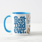 Moderne beste Hund-Vater-Foto Tasse (Links)