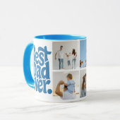 Moderne beste Hund-Vater-Foto Tasse (Vorderseite Links)