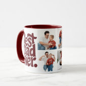 Moderne beste Hund-Vater-Foto Tasse (Vorderseite Links)