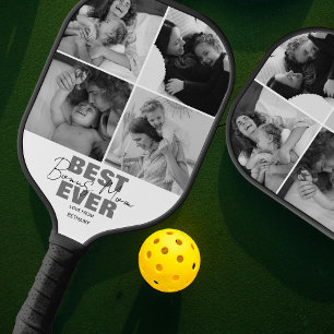 Moderne Beste Je Bonus-Mama   Fotocollage Pickleball Schläger