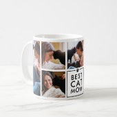 Moderne beste Katzenmutter 7-Foto-Collage Kaffeetasse (Vorderseite Links)
