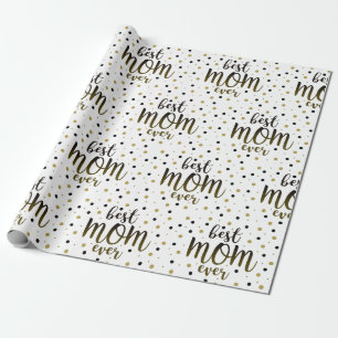 Moderne Beste Mama Aller Zeiten Geschenkpapier