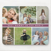 Moderne Beste-Mama-Foto-Collage Mousepad (Vorne)
