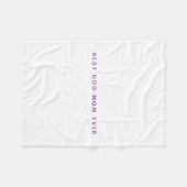 Moderne Beste Mama FotoCollage Fleecedecke (Vorderseite (Horizontal))