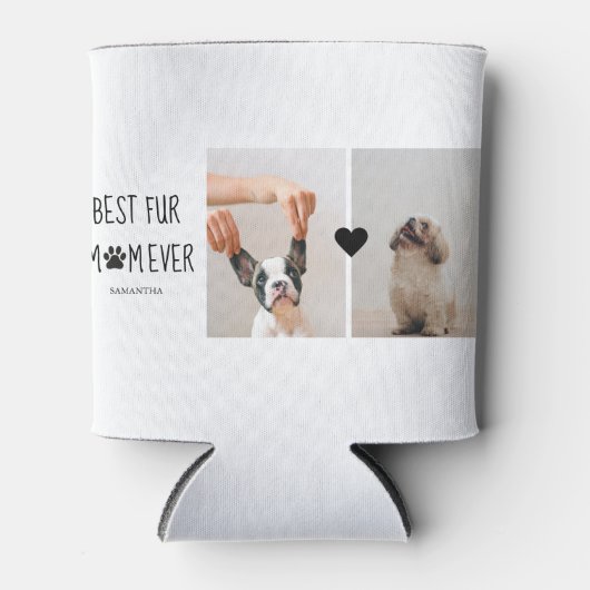 Moderne, beste Mama für alle Zeiten | Hundebahn Fo Dosenkühler (Vorderseite)