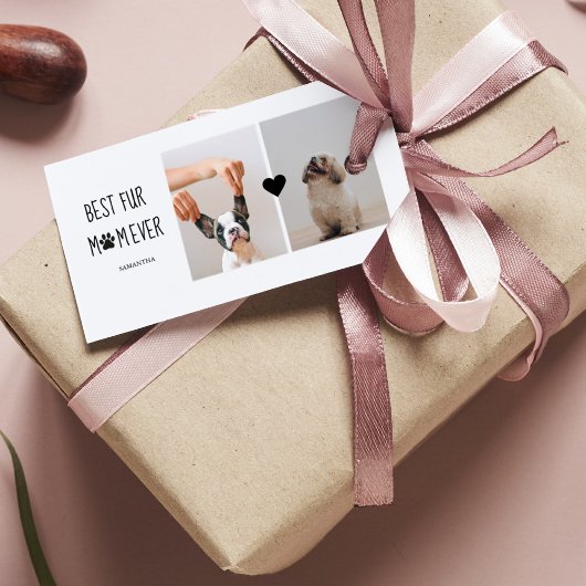 Moderne, beste Mama für alle Zeiten | Hundebahn Fo Geschenkanhänger