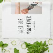 Moderne, beste Mama für alle Zeiten | Hundebahn Fo Geschirrtuch (Gefaltet)