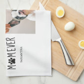 Moderne, beste Mama für alle Zeiten | Hundebahn Fo Geschirrtuch (Viertel Falte)