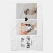 Moderne, beste Mama für alle Zeiten | Hundebahn Fo Geschirrtuch (Vertikal)