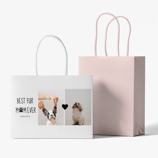 Moderne, beste Mama für alle Zeiten | Hundebahn Fo Große Geschenktüte