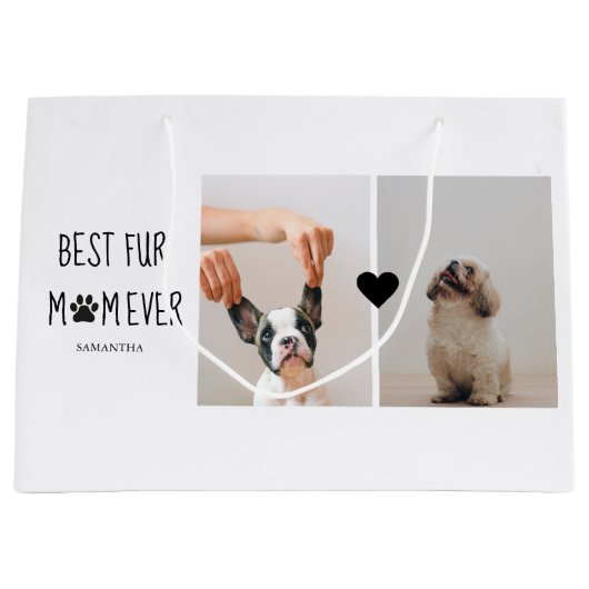 Moderne, beste Mama für alle Zeiten | Hundebahn Fo Große Geschenktüte (Vorderseite)