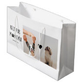 Moderne, beste Mama für alle Zeiten | Hundebahn Fo Große Geschenktüte (Vorderseite Schrägansicht)