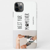 Moderne, beste Mama für alle Zeiten | Hundebahn Fo iPhone Hülle (Rückseite)