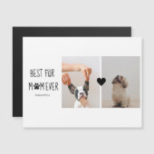 Moderne, beste Mama für alle Zeiten | Hundebahn Fo Magnetkarte (Vorne/Hinten)