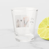 Moderne, beste Mama für alle Zeiten | Hundebahn Fo Schnapsglas (Rückseite)