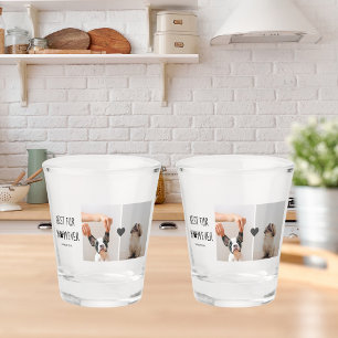 Moderne, beste Mama für alle Zeiten Hundebahn Fo Schnapsglas