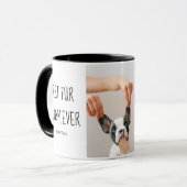 Moderne, beste Mama für alle Zeiten | Hundebahn Fo Tasse (Vorderseite Links)