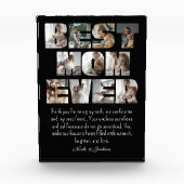 Moderne beste Mama je 11 Fotos Collage Black (Vorderseite)