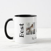 Moderne beste Mama je 3 Fotos Collage White Tasse (Links)