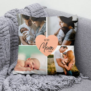 Moderne beste Mama je 4 Foto Kissen