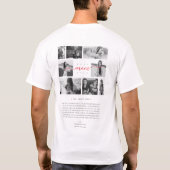 Moderne beste Mama je 8 Foto Hungerfestungen T-Shirt (Rückseite)