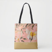 Moderne beste Mama je Butterfly Corpeach Foliage Tasche (Vorderseite)