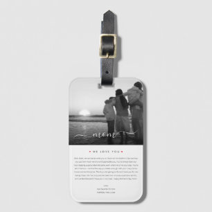 Moderne beste Mama je Foto Single Mama Frauen Gepäckanhänger